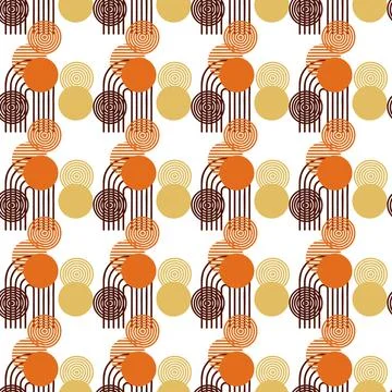 Abstract pattern of geometric shape circle rainbow Illustrazione stock