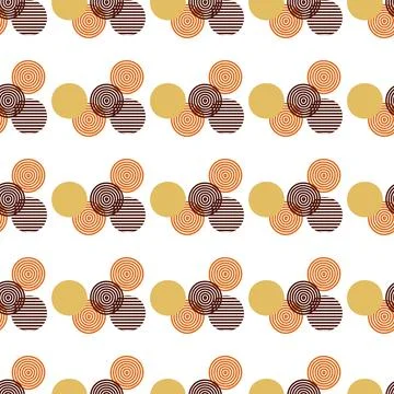 Abstract pattern of geometric shape colored circle Stock Illustration