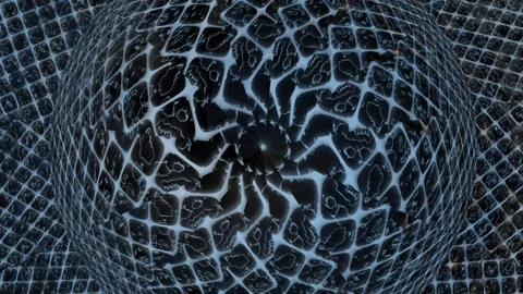Abstract pattern with geometric shapes and glowing effect Stock Footage 340230948