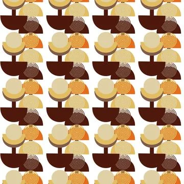 Abstract pattern of geometric shapes autumn colors Stock Illustration