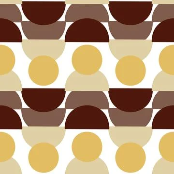 Abstract pattern of geometric shapes autumn colors Illustrazione stock