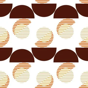 Abstract pattern of geometric shapes autumn colors Stock Illustration