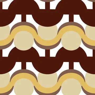 Abstract pattern of geometric shapes autumn colors Stock Illustration