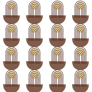 Abstract pattern of geometric shapes circle stripe Illustrazione stock