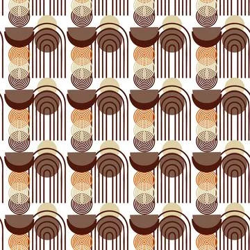 Abstract pattern of geometric shapes circle stripe イラスト素材