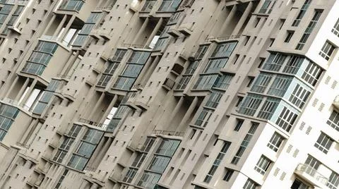  Abstract pattern geometric shapes in a high-rise building. Architecture d... Stock Photos