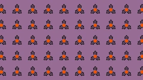 Abstract Pattern with Geometric Shapes in Purple and Orange. Video stock 325405333