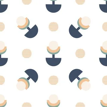 Abstract pattern of geometric shapes winter colors Stock-Illustration