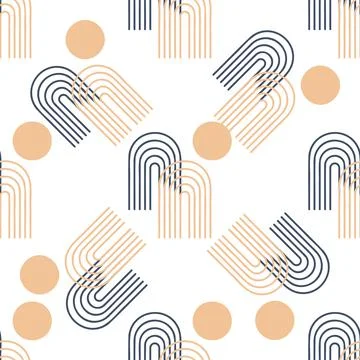 Abstract pattern of geometric shapes winter colors Illustrazione stock