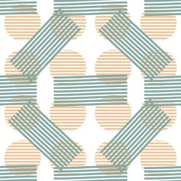 Abstract pattern of geometric shapes winter colors Stock Illustration