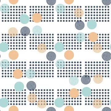 Abstract pattern of geometric shapes winter colors Stock Illustration