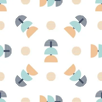 Abstract pattern of geometric shapes winter colors Stock Illustration