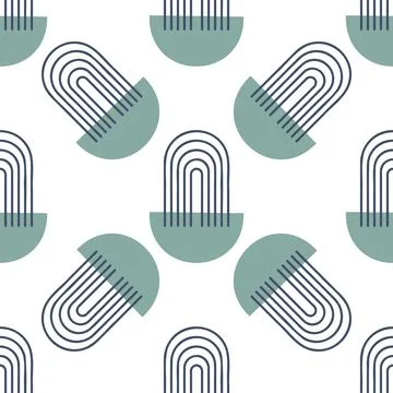 Abstract pattern of geometric shapes winter colors Stock Illustration