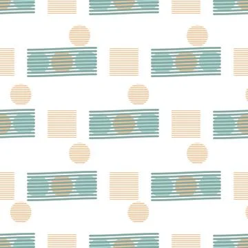 Abstract pattern of geometric shapes winter colors Illustrazione stock