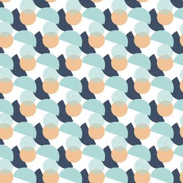 Abstract pattern of geometric shapes winter colors Stock Illustration