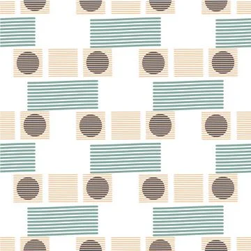 Abstract pattern of geometric shapes winter colors Illustrazione stock