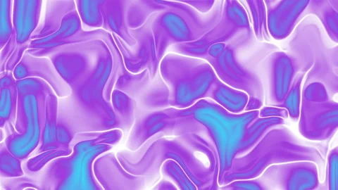 Abstract pattern of glowing purple and blue liquid. Видео 334759416