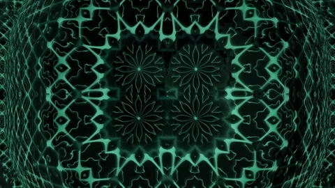 Abstract pattern with glowing shapes in dark colors Stock Footage 341914146