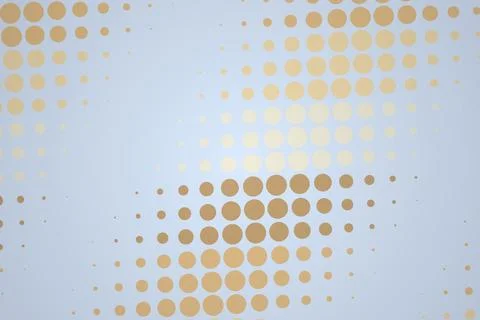Abstract pattern with gold and blue dots on light background Stock Photos