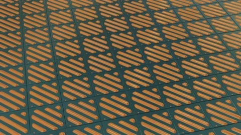 Abstract Pattern With Golden 3D Lines Stock Footage 150745467