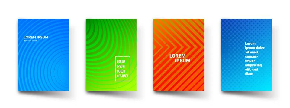 Abstract pattern gradient background templates. Vector modern geometric desig 스톡 일러스트