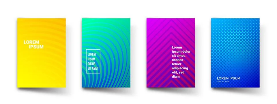 Abstract pattern gradient background vector templates. Modern geometric abstr Stock Illustration