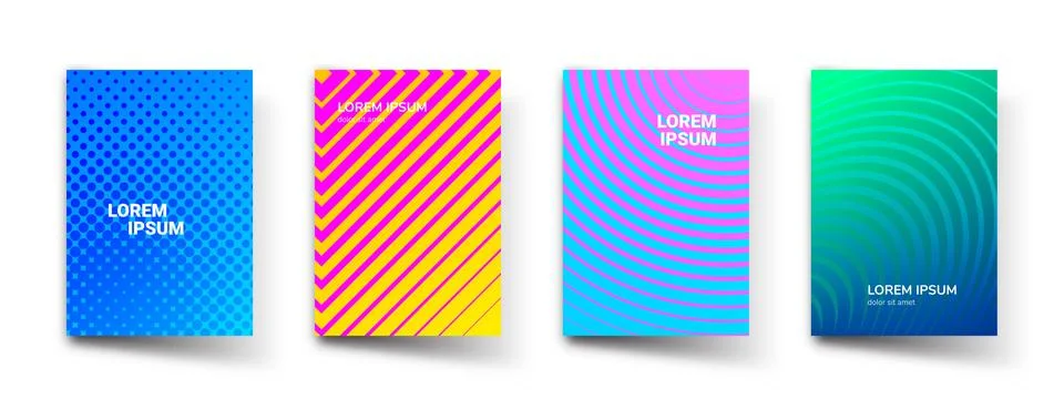 Abstract pattern gradient background, vector templates. Modern geometric desi Stockillustratie