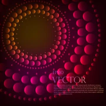 Abstract pattern of graduated turquoise shiny dots or circles going from the 스톡 일러스트