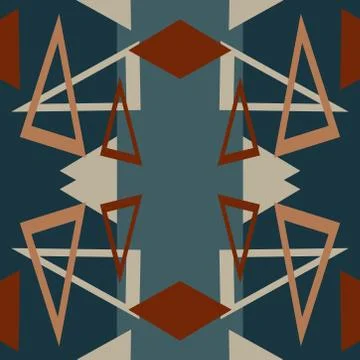 Abstract pattern graphic. Seamless vector pattern geometric background. Stock Illustration