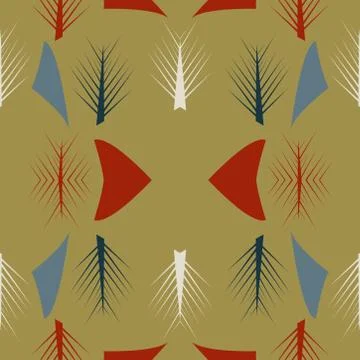 Abstract pattern graphic. Seamless vector pattern geometric background. Stock Illustration