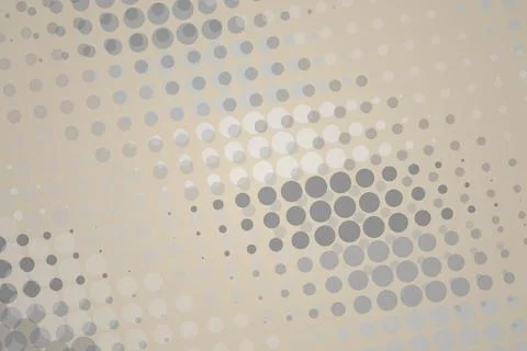 Abstract pattern of gray and white dots on beige background Stock Illustration