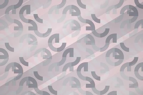 Abstract pattern with gray and white curved shapes Stock Photos