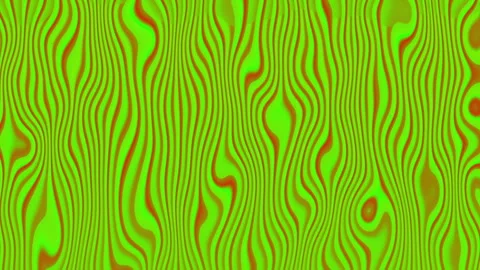 Abstract pattern of green and orange wavy lines. Stock Footage 303902174