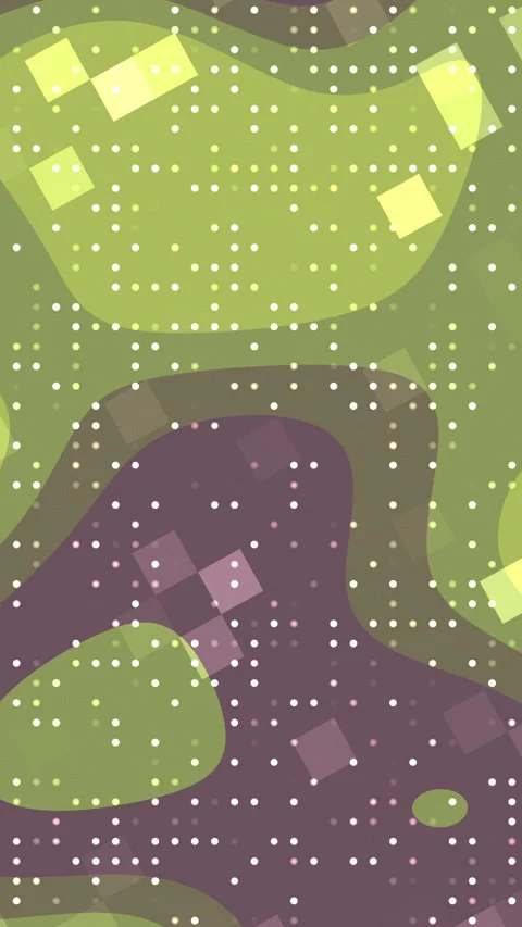 Abstract pattern of green and purple shapes Stock Footage 336961906