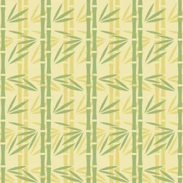 Abstract pattern of green bamboo stalks Illustrazione stock