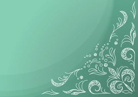 Abstract pattern on the green Stock Illustration