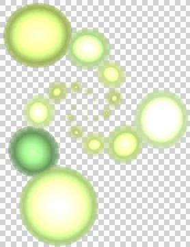 Abstract pattern of green increasing croons wrapped in a spiral Stock Illustration
