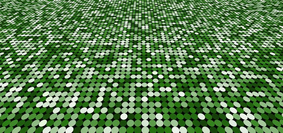 Abstract pattern green shimmer perspective background with circles shiny ligh 스톡 일러스트