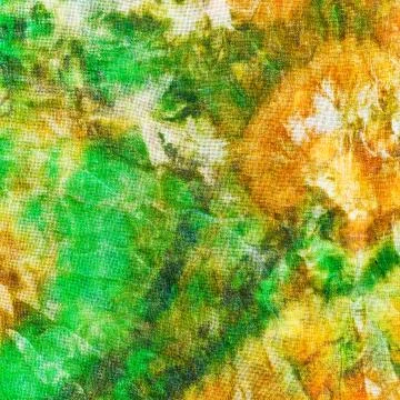 Abstract pattern of green yellow batik 스톡 사진