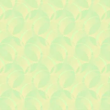 Abstract pattern of greenish shapes on delicate yellow. Stock Illustration