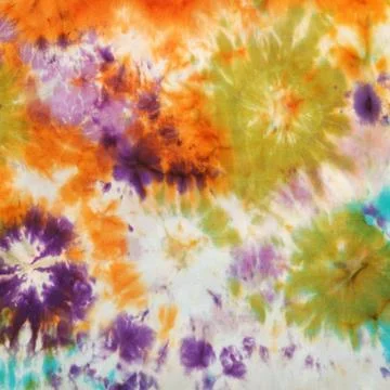 Abstract pattern on handmade silk batik abstract stained nodular pattern o... Stock Photos