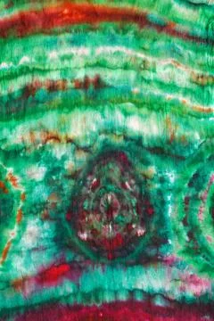 Abstract pattern on handmade silk batik abstract wave pattern of painted s... Stock Photos