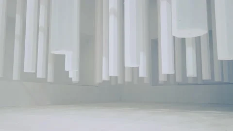 Abstract pattern of hanged pillar or pole with displacement effect Stock Footage 145618463