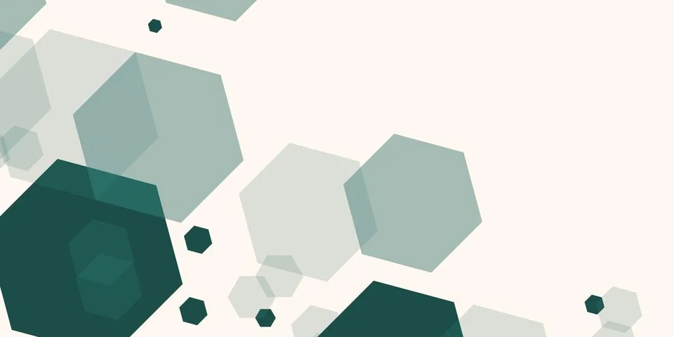 Abstract pattern of hexagons on light background. Modern abstract technology Stock Illustration