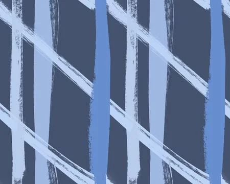 Abstract pattern with horizontal and diagonal irregular blue and dark blue Stock Illustration
