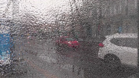 Abstract Pattern Of Ice On Glass On The Street Stock Footage 233590520