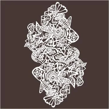 The abstract  pattern. Illustrazione stock