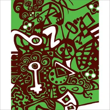 The abstract  pattern. Stock Illustration