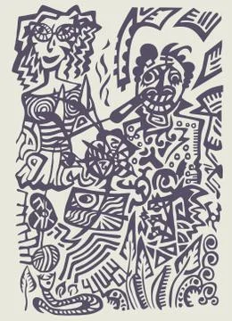 The abstract  pattern. Stock Illustration