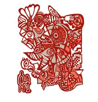 The abstract  pattern. Stock Illustration